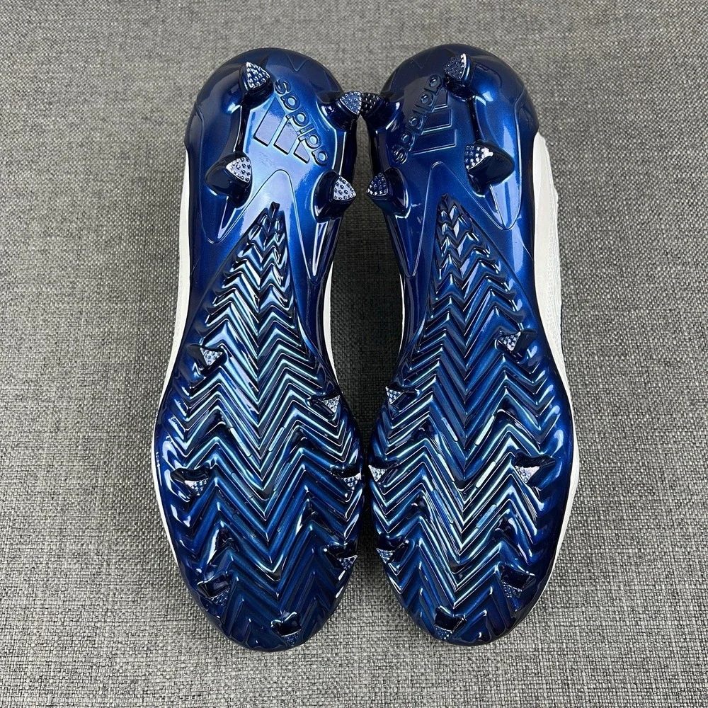 adidas Adizero PRIMEKNIT Football Cleats White Blue GV9624 Men's 13 - Picture 9 of 10